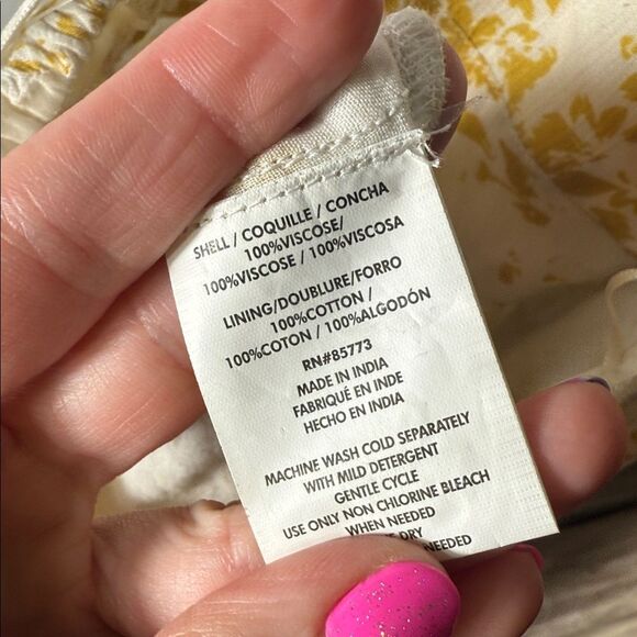 O’Neill Andre Mustard Yellow Floral Print Halter Dress - Picture 9 of 10